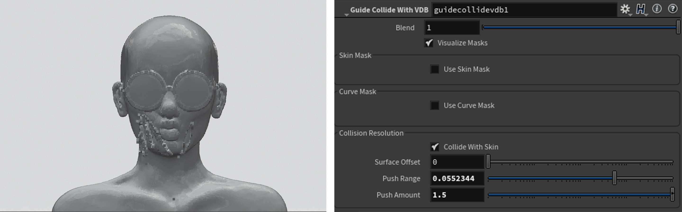 Groom hair physics makes hair weird and stretchy - Rendering