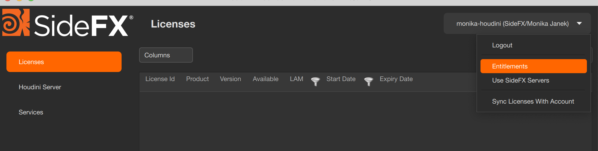 Install Licenses hkey 
